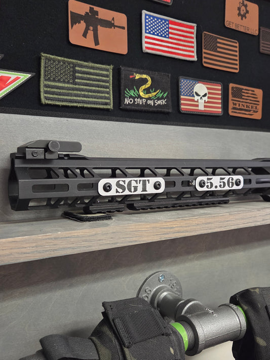 Silver with Black Writing