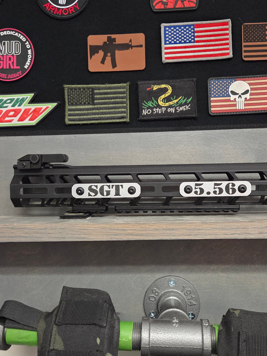 Silver with Black Writing