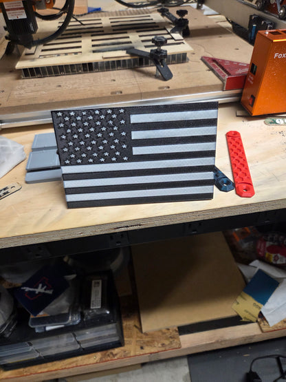 Black and White American Flag Hitch Cover