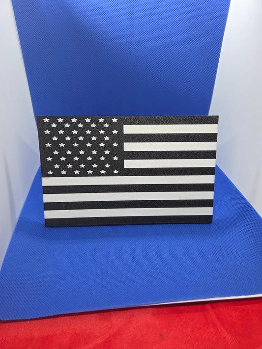 Black and White American Flag Hitch Cover